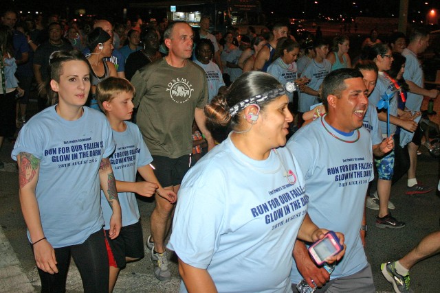 Ft. Irwin special Run for the Fallen "Night Glow Run" draws 300 participants