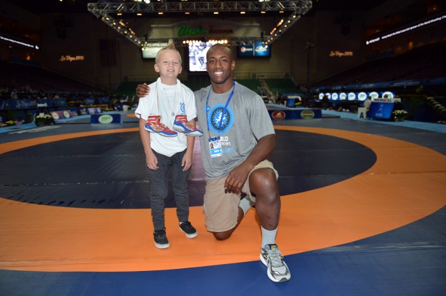 Youth wrestler inspires Soldier at World Championships