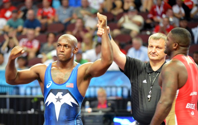 Youth wrestler inspires Soldier at World Championships