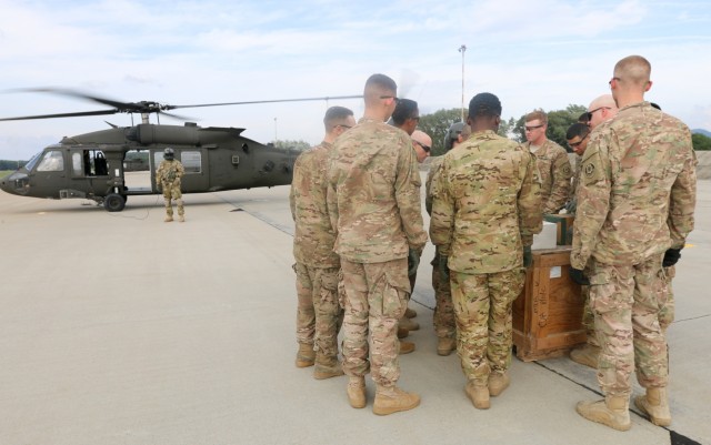 US, Slovak service members conduct resupply drop