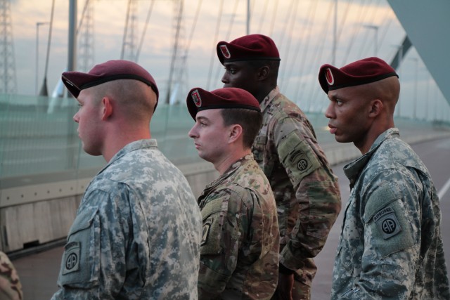 Paratroopers cross Waal River in Market Garden ceremony
