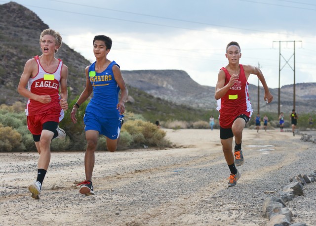 Runners from Academy of Careers and Exploration and Apple Valley Christian