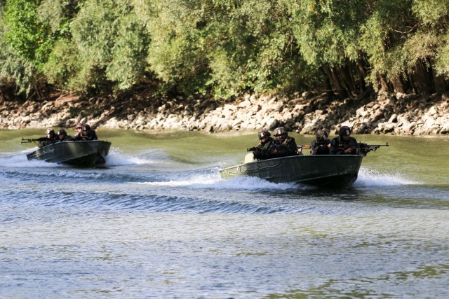 NATO allies make splash while working as team