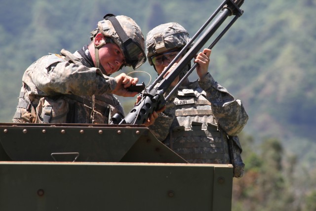 Sustainment Soldiers conduct Combat Logistics Patrol Live Fire Exercise