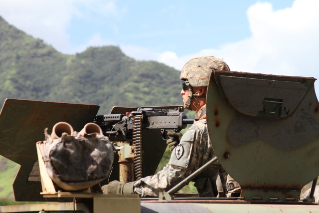 Sustainment Soldiers conduct Combat Logistics Patrol Live Fire Exercise