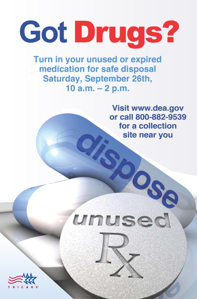 Army Medical Command supports National Prescription Drug Take-Back Day