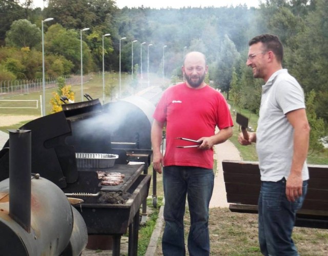 Die Grillmeister in Aktion