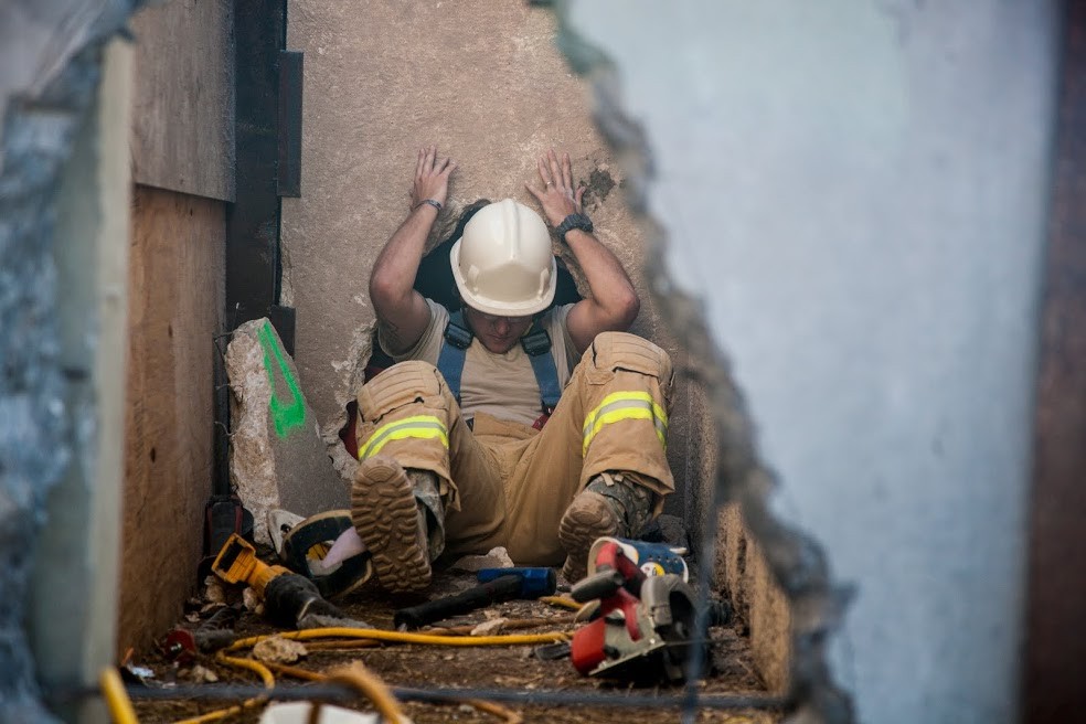 Hardhats of the Rescue and Recovery Effort