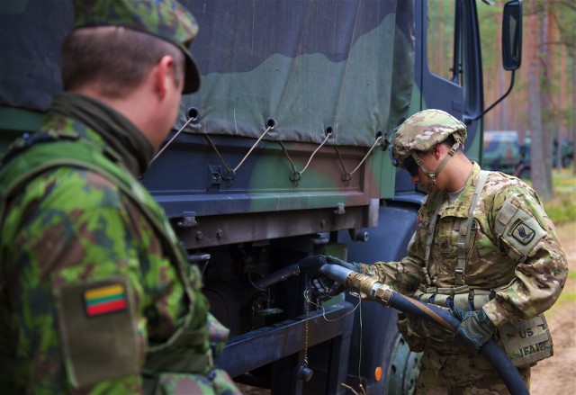 Baltic Push: 'Sky Soldiers' and Lithuanians help strengthen alliance through logistics