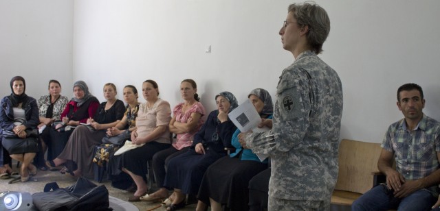 Soldiers assist communities through Women for Women workshops