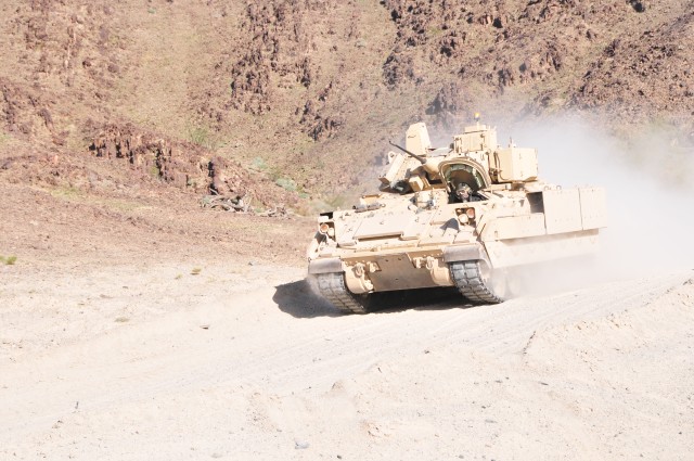 Bradley Fighting Vehicle upgrades tested at U.S. Army Yuma Proving Ground