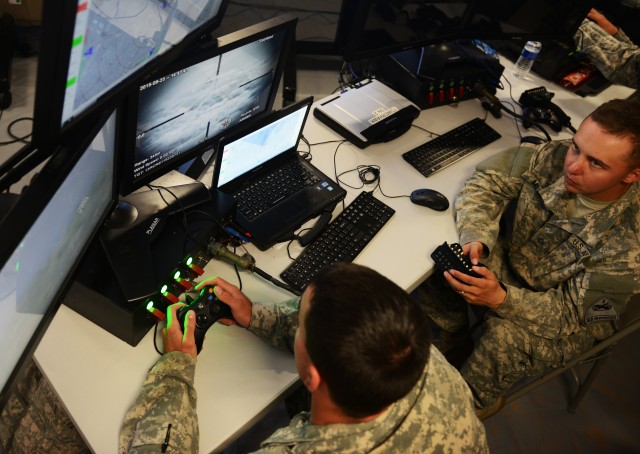 Remote-controlled weapons augment Soldiers on perimeter at NIE 16.1