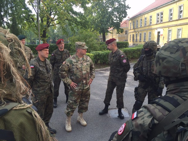 U.S. Army Europe visits allies in Poland