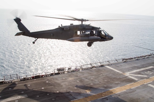 Army, Navy practice deck landing techniques