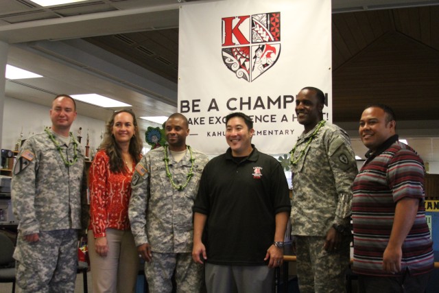 25th Infantry's Newest Brigade Solidifies Community Partnership with Kahuku schools