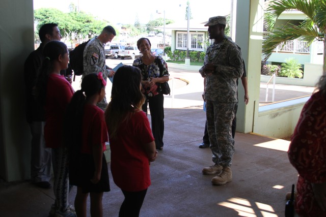 25th Infantry's Newest Brigade Solidifies Community Partnership with Kahuku schools