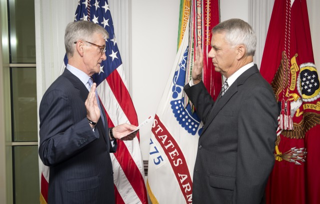 New Civilian Aide to the Secretary of the Army invested