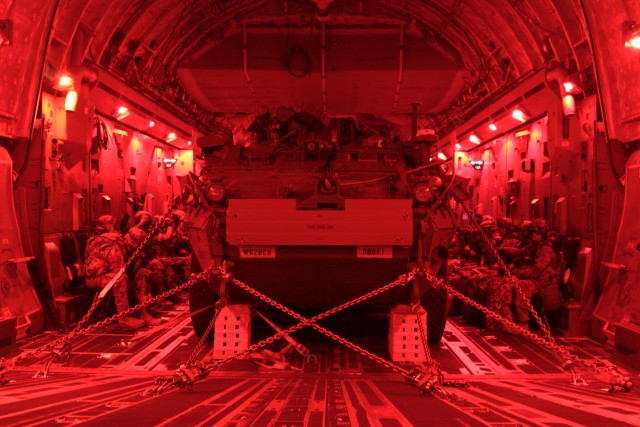 Strykers take to the sky at NTC