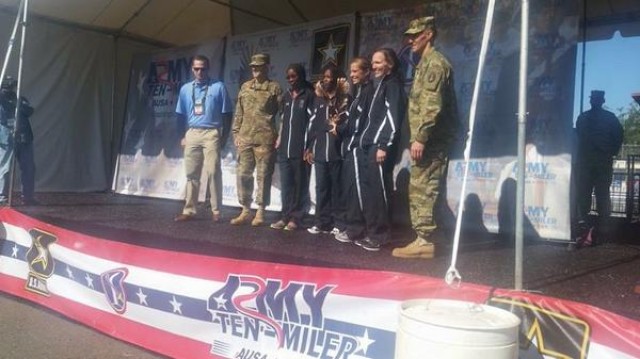 Army Europe's women's' team takes first place at Army Ten-Miler