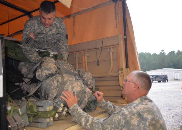 McCrady Training Center hosts S.C. and N.C. Guard Soldiers flood deployment