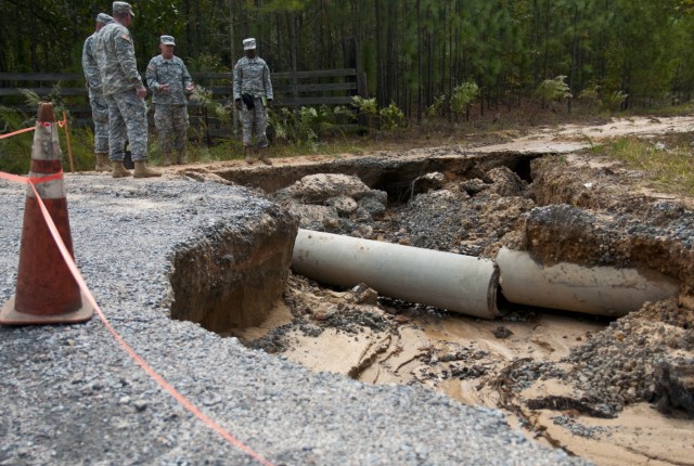 North Carolina National Guard engineers aid South Carolina residents