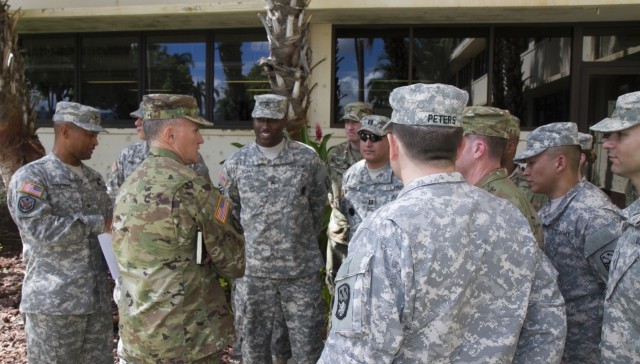 Sea Dragons honored by Maj. Gen. Ashley visit