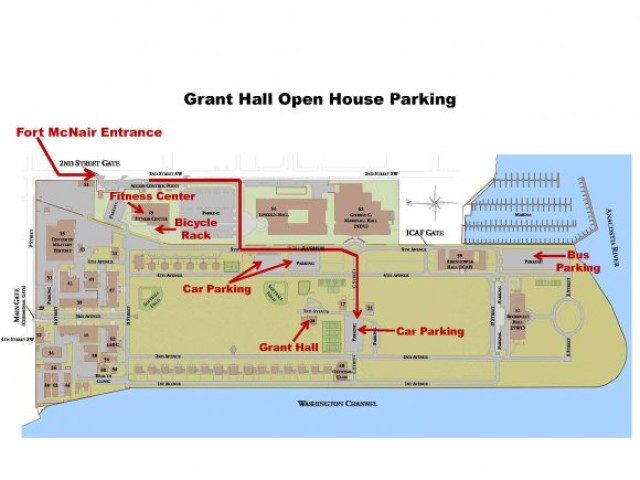 Grant Hall open house map and directions