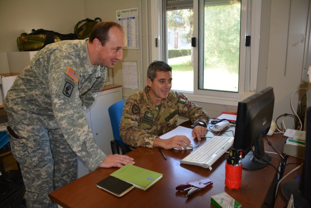 Darby Military Community supports first exchange officer at Folgore Brigade