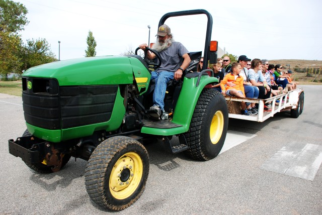 Hay ride in style
