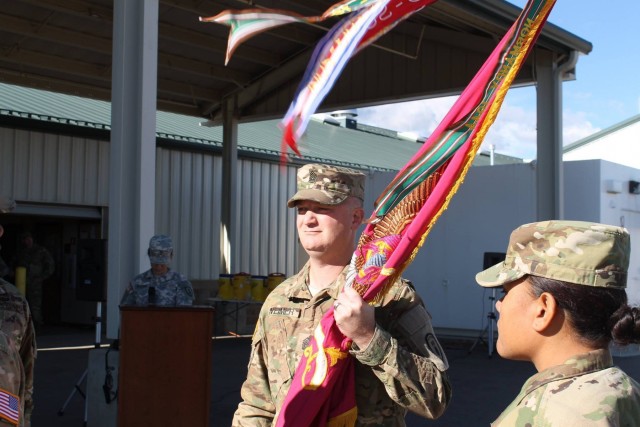 New command sergeant major receives guidon