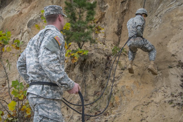 ROTC rappel training at Clemson University
