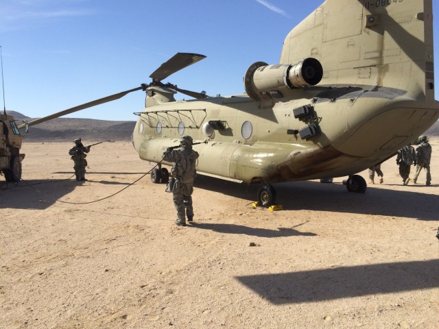 172nd Chemical decontainating helicopter