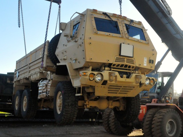 Equipment Arrives in Latvia by Train