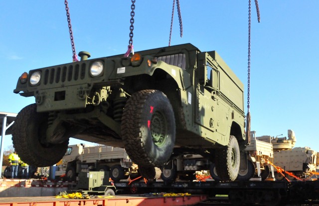 Equipment Arrives in Latvia by Train