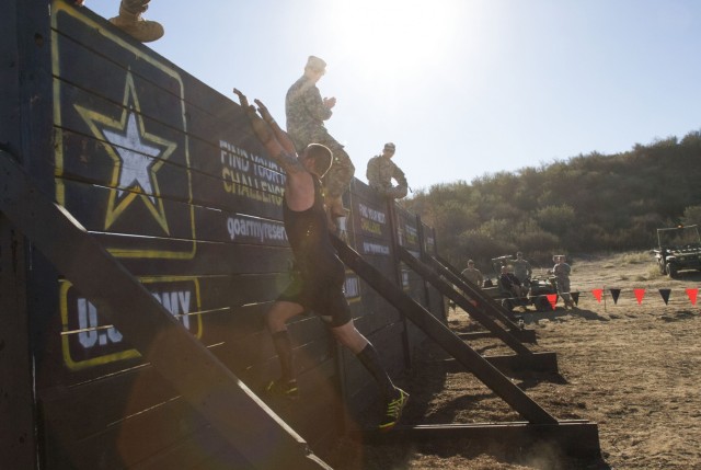 Army Reserve Soldiers motivate Southern California 2015 Tough Mudders