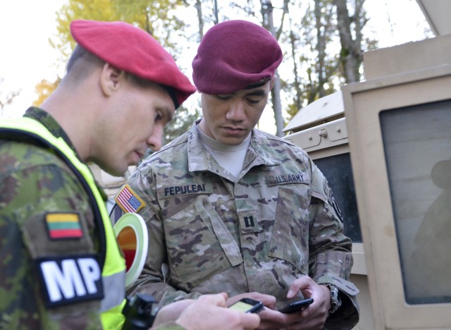 Lithuania-based Sky Soldiers convoy home