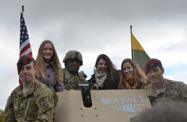 Lithuania-based Sky Soldiers convoy home