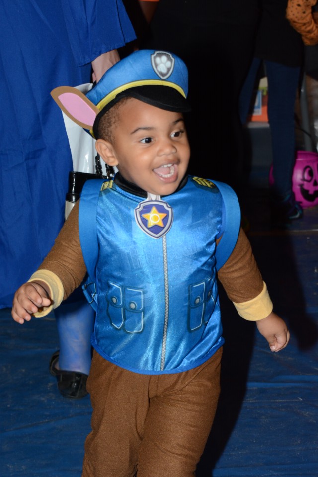 Corey Dwyer races around at the Fort Jackson Fall Festival