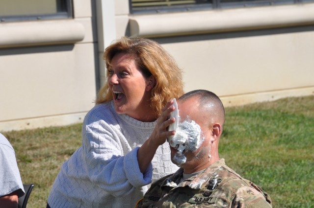 Crane Army Raises Money for CFC with a Pie in the Face