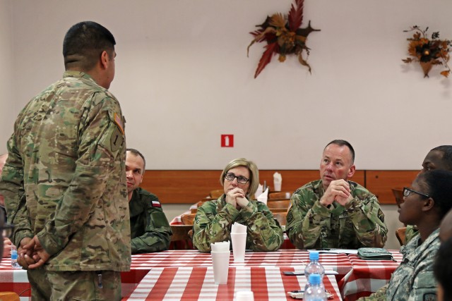 Operation Atlantic Resolve Leaders Visit Soldiers in Poland