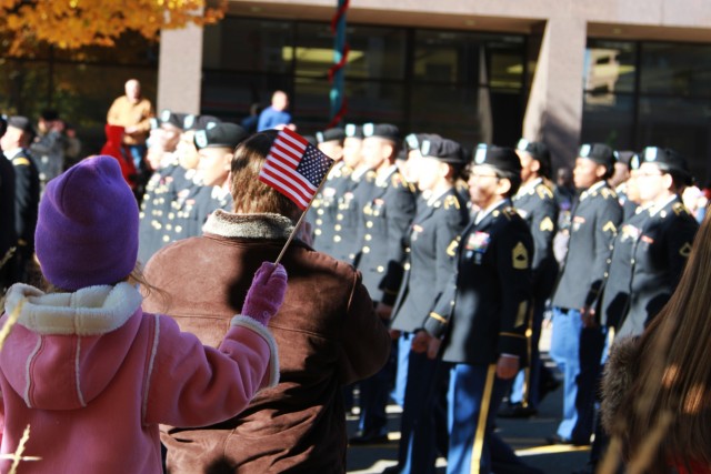 Parade honors military
