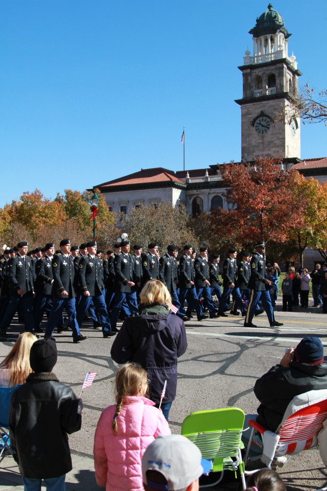 Parade honors military