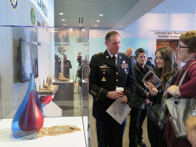 'Blood and tears' of war on display at Soldiers' first art exhibit