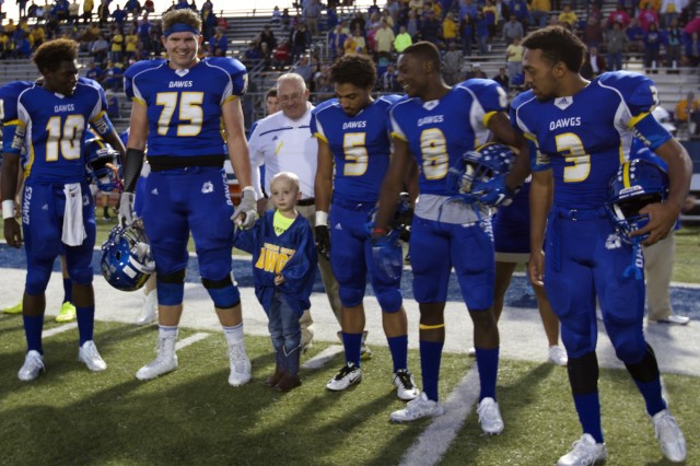 Marching to the 50-yard line