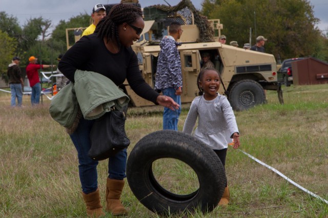 Tire race with mom