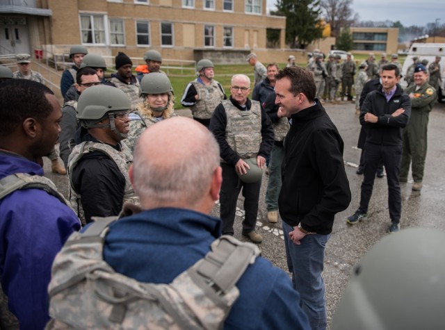 Acting Secretary of the Army Eric Fanning visits Camp Atterbury and Muscatatuck