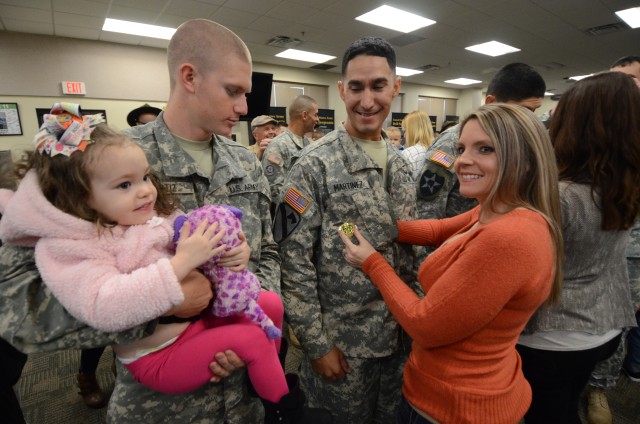 Father and son meet at Fort Jackson