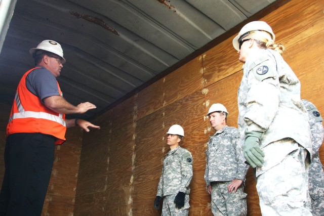 Ammo supply instructors learn about railcar loading at Fort McCoy