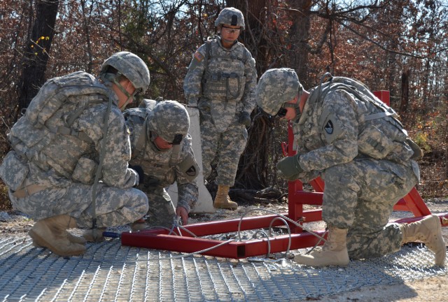 Fort Leonard Wood Soldiers assess vehicle denial barrier