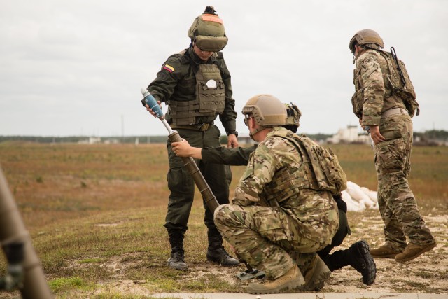 US, Colombian Forces Conduct Mortar Training